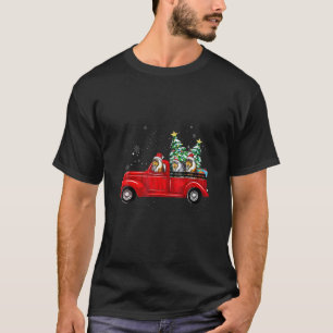 Camiseta Rough Collie Dog Driving Xmas Truck Christmas Tree