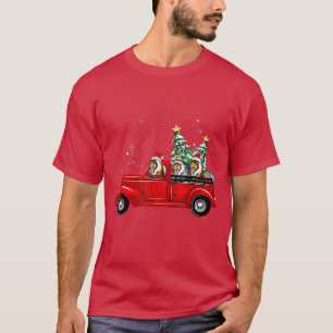 Camiseta Rough Collie Dog Driving Xmas Truck Christmas Tree