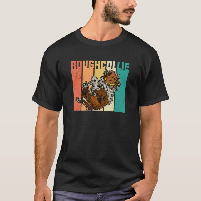 Camiseta Rough Collie Ganaderos Perros Dueños De Perros Dic (Anverso)