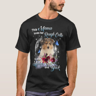 Camiseta Rough Collie Mama Dog Mom Happy Mother's Day 1