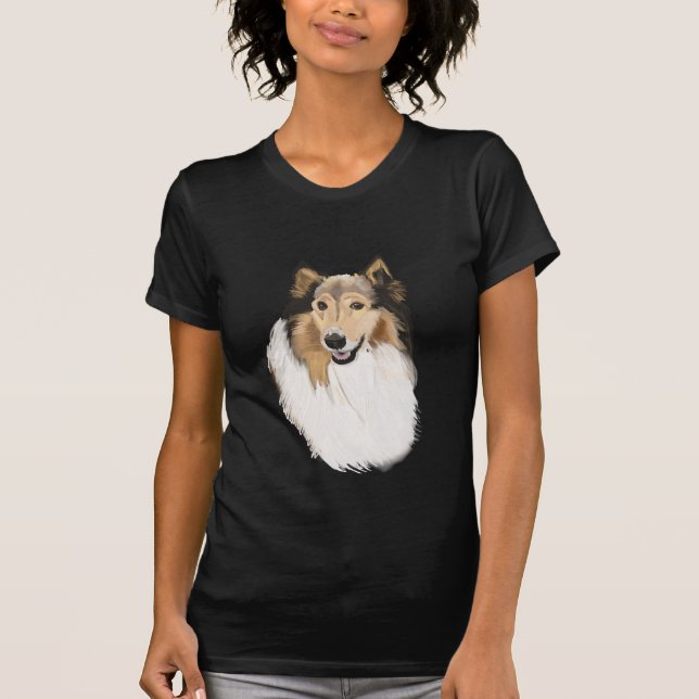 Camiseta Rough Collie Portrait (Anverso)