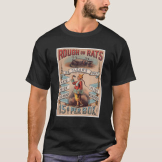 Camiseta Rough On Rats Mice Bed Bugs Moscas Roaches Diseño 