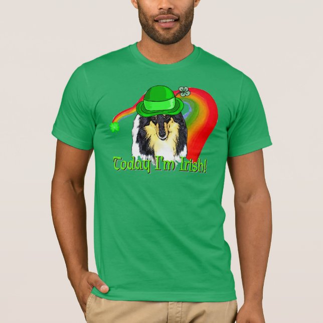 Camiseta Rough Tri Collie Saint Patricks (Anverso)
