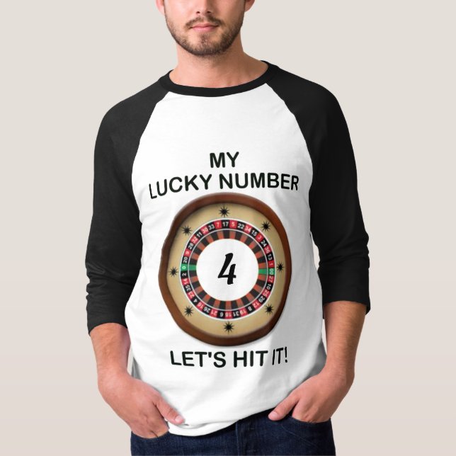 Camiseta Roulette Lucky Number Aquí (Anverso)