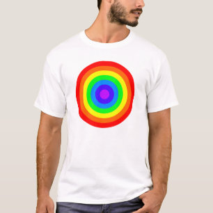 Camiseta Roundel arcoiris - Blanco