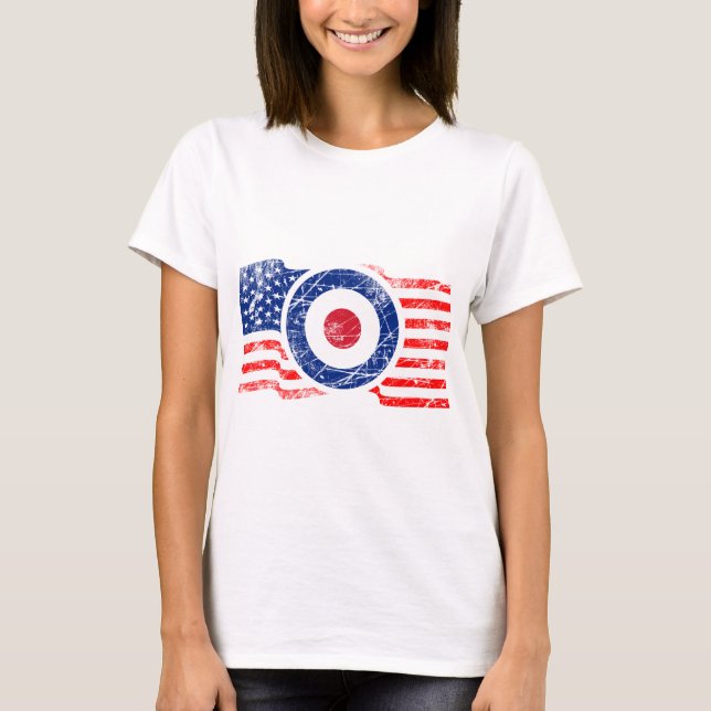 Camiseta Roundel Mods USA Target Scooter (Anverso)