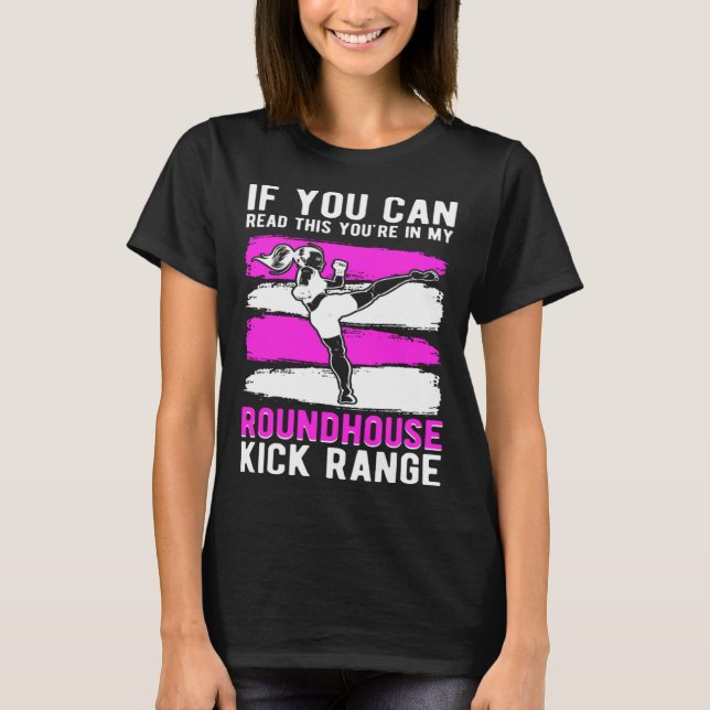 Camiseta Roundhouse Kick Range Kickboxing Kickboxer (Anverso)