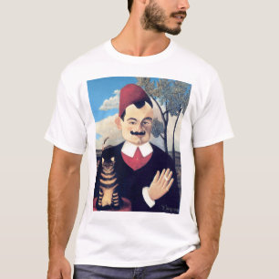 Camiseta Rousseau - Retrato de Pierre Loti Hombre con gato