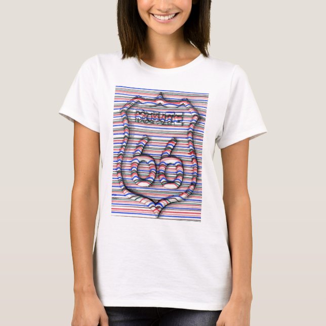 Camiseta route 66 3d line t-shirt (Anverso)