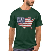 Route 66 Map T-Shirt
