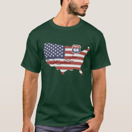 Camiseta Route 66 Map T-Shirt