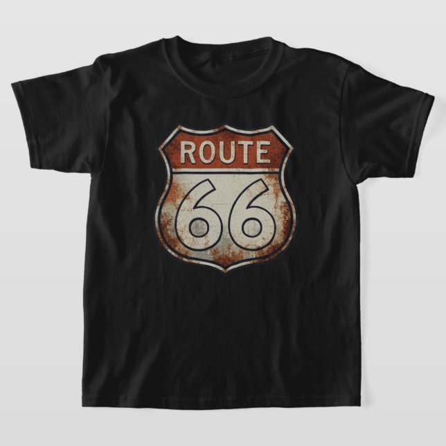 Camiseta Route 66 Rusty Road Sign (Distribución)