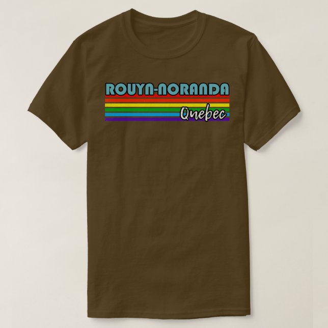 Camiseta RouynNoranda Orgullo Quebec Regalo LGBT (Diseño del anverso)