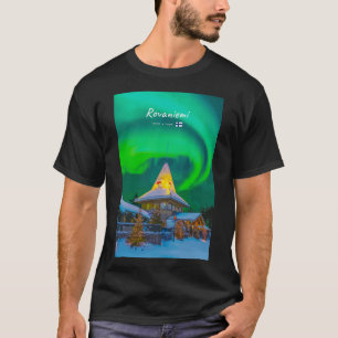 Camiseta Rovaniemi, Finlandia - Aurora Mágica