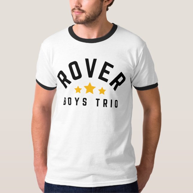 Camiseta Rover Boys Trio Vieja Estilo Ringer T-Shirt (Anverso)