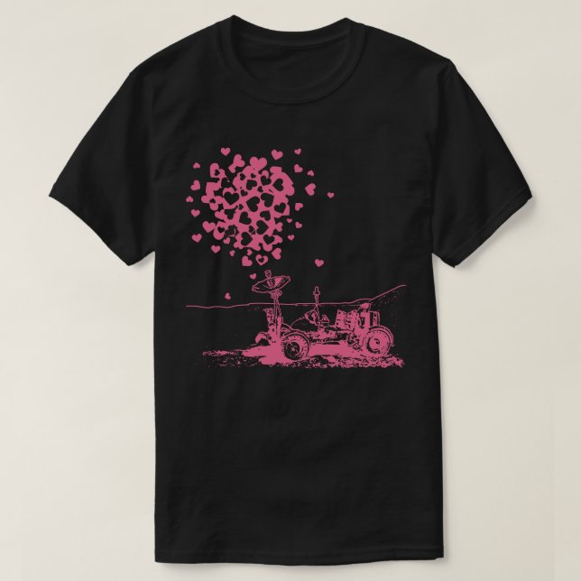 Camiseta Rover Lunar Rosa De Amor (Diseño del anverso)