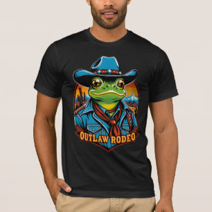 Camiseta Rowdy Outlaw Rodeo Frog - Cowboy T-Shirt