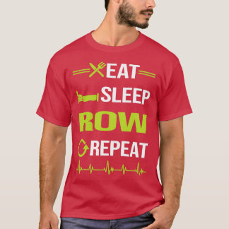 Camiseta Rower de fila de repetición de repetición de sueño