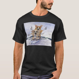 Camiseta Rowing del perro del Corgi Galés