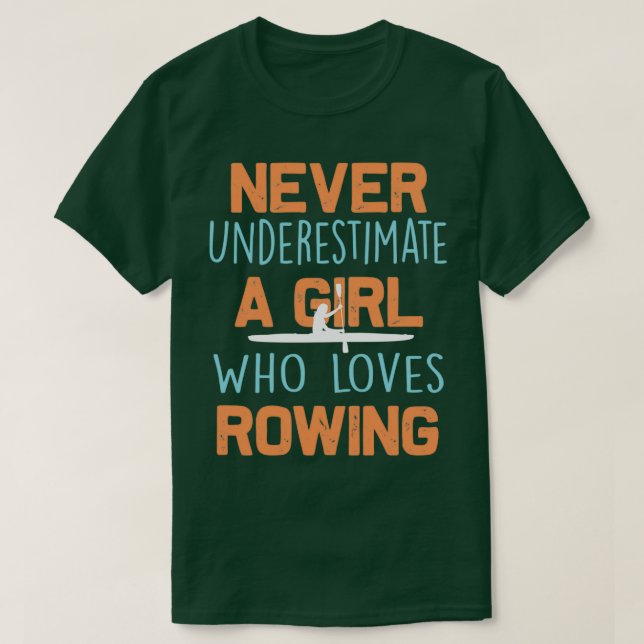 Camiseta Rowing Kayak Chica 2 (Diseño del anverso)
