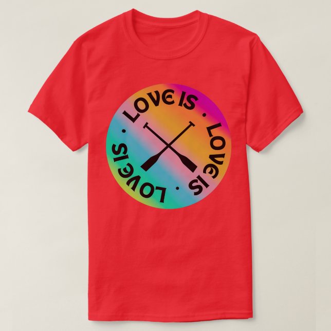 Camiseta Rowing Love es (Diseño del anverso)