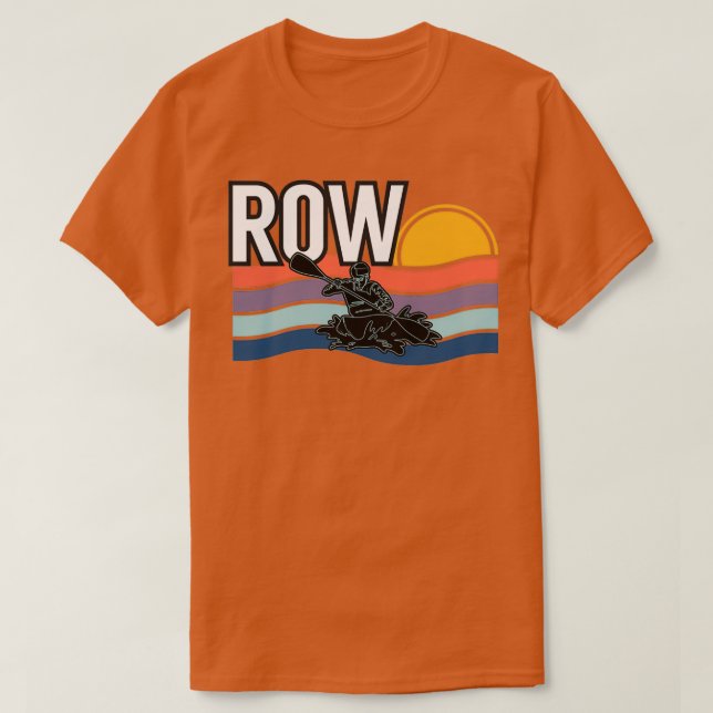 Camiseta Rowing Paddling Lovers Bot Rower Squad Team Kayak (Diseño del anverso)