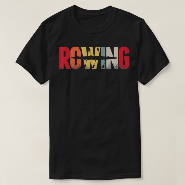 Camiseta Rowing Retro Rower Rowing Boat Sport Gift  (Diseño del anverso)