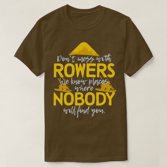 Camiseta Rowing Sport Oarsman es gracioso (Diseño del anverso)
