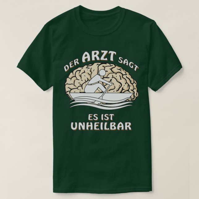 CAMISETA ROWING THE MÉDICA DICE QUE ES INCURABLE (Diseño del anverso)