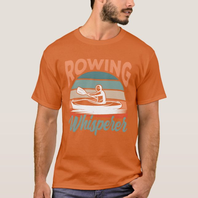 Camiseta Rowing Whisperer Crew Row Rower Sports retro retro (Anverso)