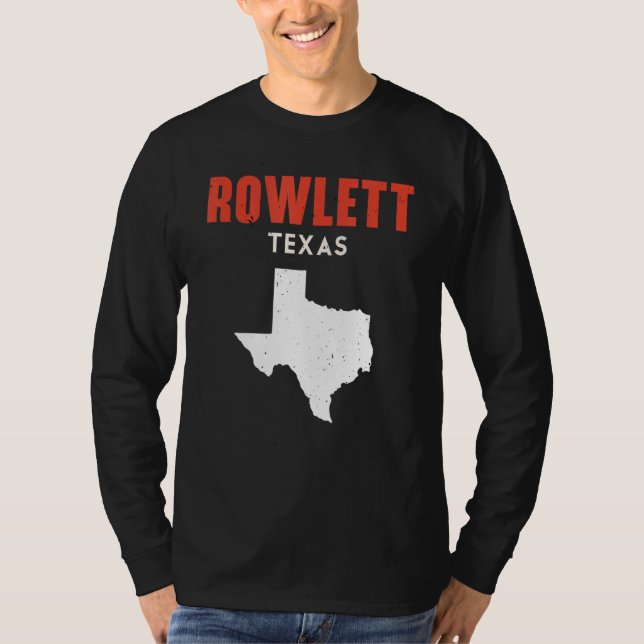 Camiseta Rowlett Texas USA State America Travel Texan (Anverso)