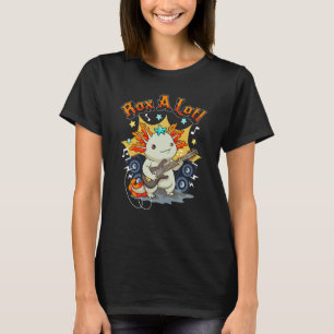 Camiseta Rox a Lotl Axolotl Tocando guitarra Axolotl Guitar