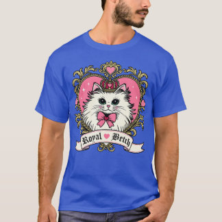Camiseta Royal Betch Kitty Cat Valentine Heart TShirt