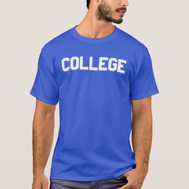 Camiseta Royal Blue College (Anverso)