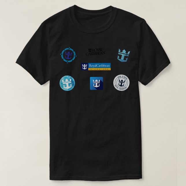 Camiseta Royal Caribbean Pegatina Pack 5 - El Pegatina del  (Diseño del anverso)