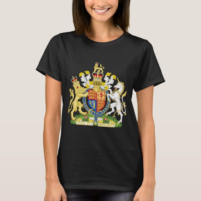 Camiseta Royal Coat of Arms of the United Kingdom UK  T-Shi (Anverso)