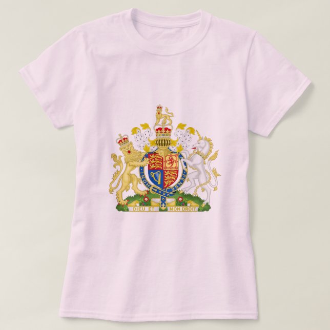 Camiseta Royal Coat of Arms of the United Kingdom UK  T-Shi (Diseño del anverso)