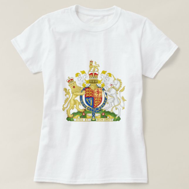 Camiseta Royal Coat of Arms of the United Kingdom UK  T-Shi (Diseño del anverso)