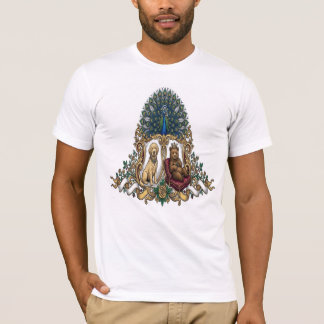 Camiseta Royal Crest Peacock Bear Puppy