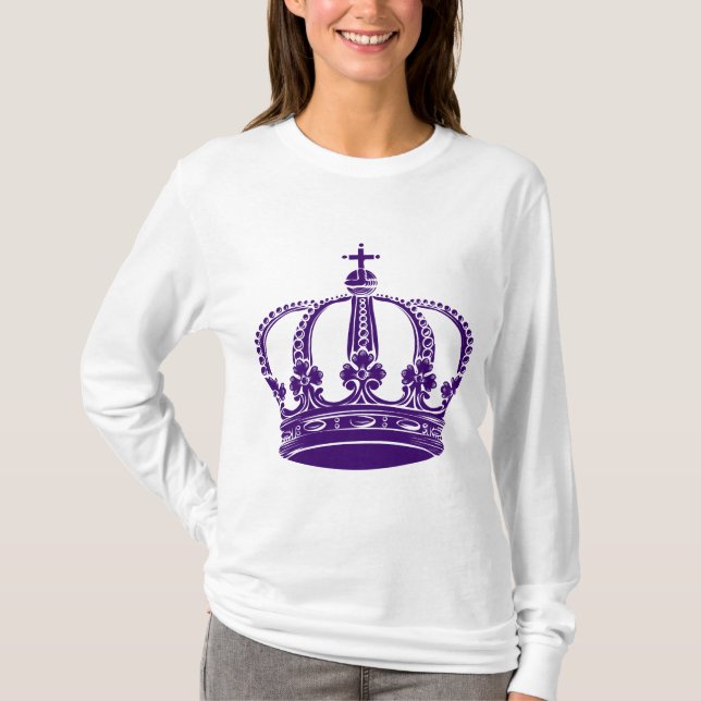 Camiseta Royal Crown 02 - Púrpura intenso (Anverso)