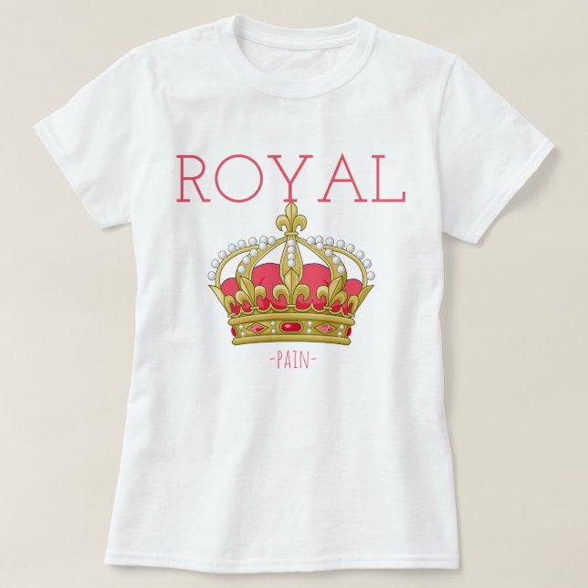Camiseta Royal (dolor) (Diseño del anverso)