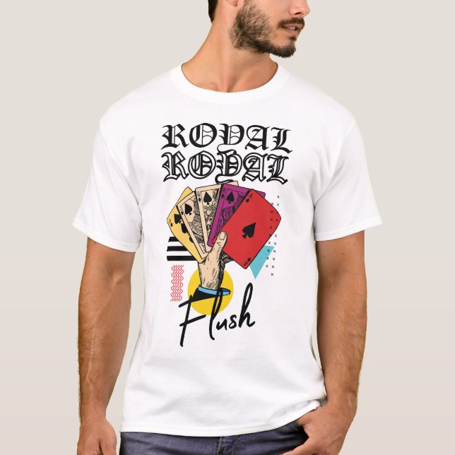 CAMISETA ROYAL-FLUSH-STREETWEAR-TSHIRT-DISEÑO (Anverso)