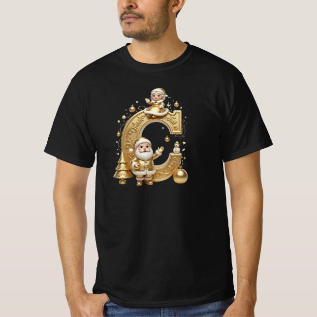 Camiseta Royal Gold C Santa Men's Everyday Tee (Anverso)