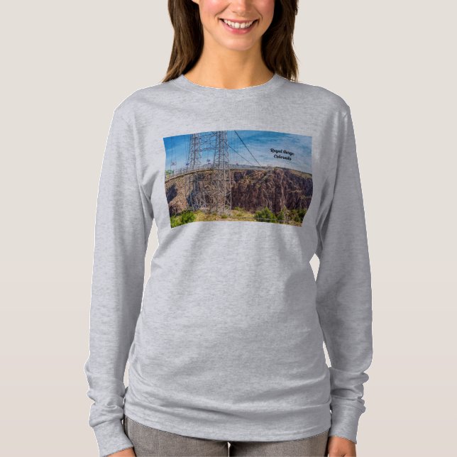 Camiseta Royal Gorge Bridge Side View Long Sleeve Shirt (Anverso)
