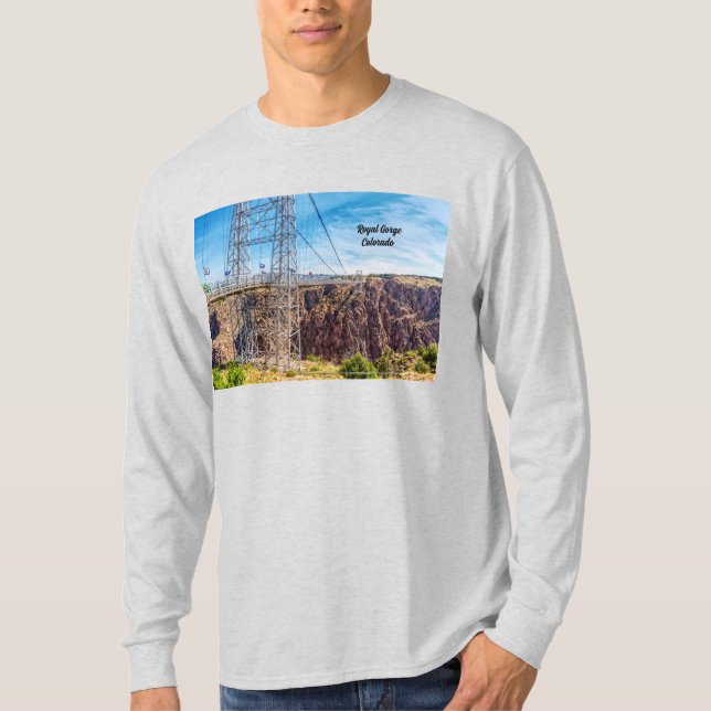 Camiseta Royal Gorge Bridge Side View - Vista lateral de la (Anverso)