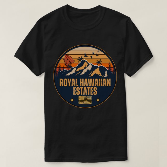 Camiseta Royal Hawaiian Estates, Hawái (Diseño del anverso)