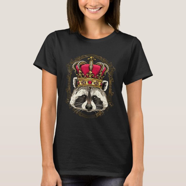 Camiseta Royal King Queen Raccoon Princess Trash Panda Racc (Anverso)