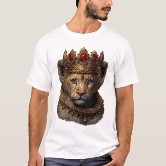 Camiseta Royal Lion Cub Crown – Diseño de Rey Eleg