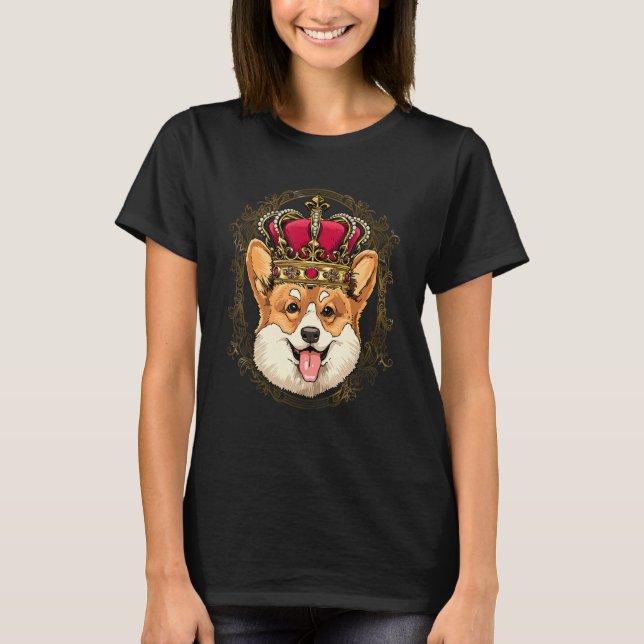 Camiseta Royal Pembroke Welsh Corgi King Queen Princess Dog (Anverso)