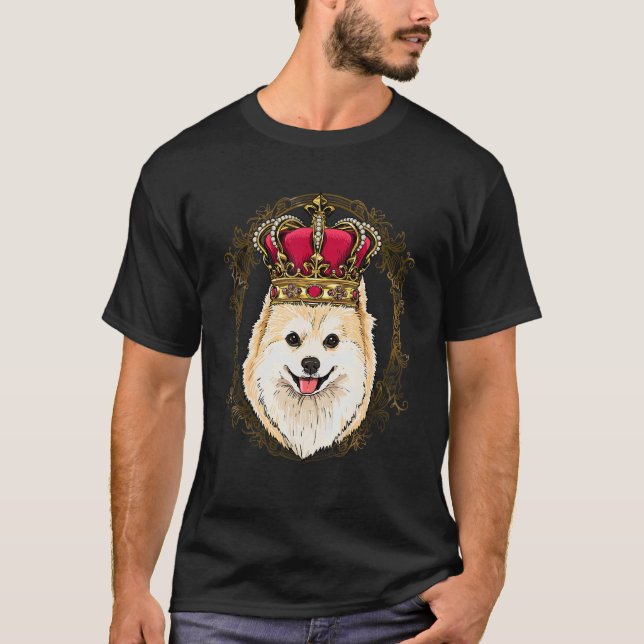 Camiseta Royal Pomeranian King Queen Princess Pom Mom Dad D (Anverso)